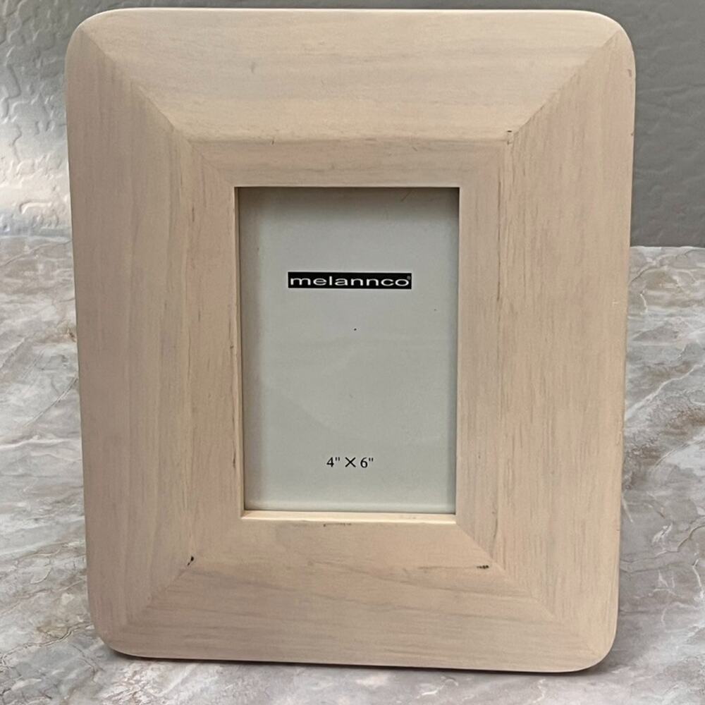 Melannco Wood Picture Frame 4 x 6 in Rectangle Raised Modern Minimalist
